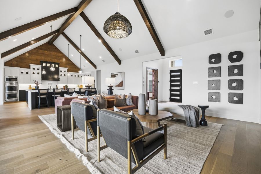 Representative furnished interior of a home built from the Lancaster by Windsor Homes in Ridge Pointe Estates, McLendon-Chisholm (Image 13).