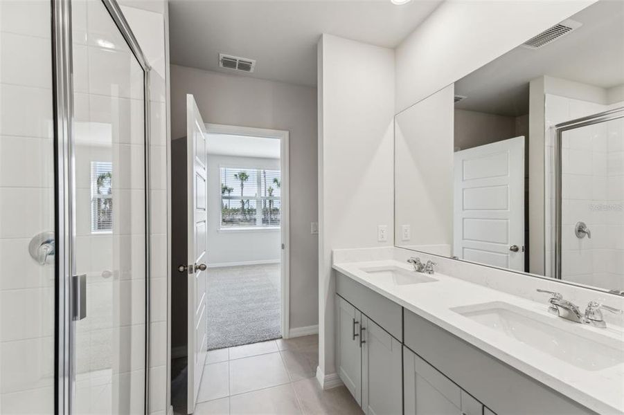 Furnished interior view inside a new home in Crescent Lakes - Premier Series, Punta Gorda (Image 14).