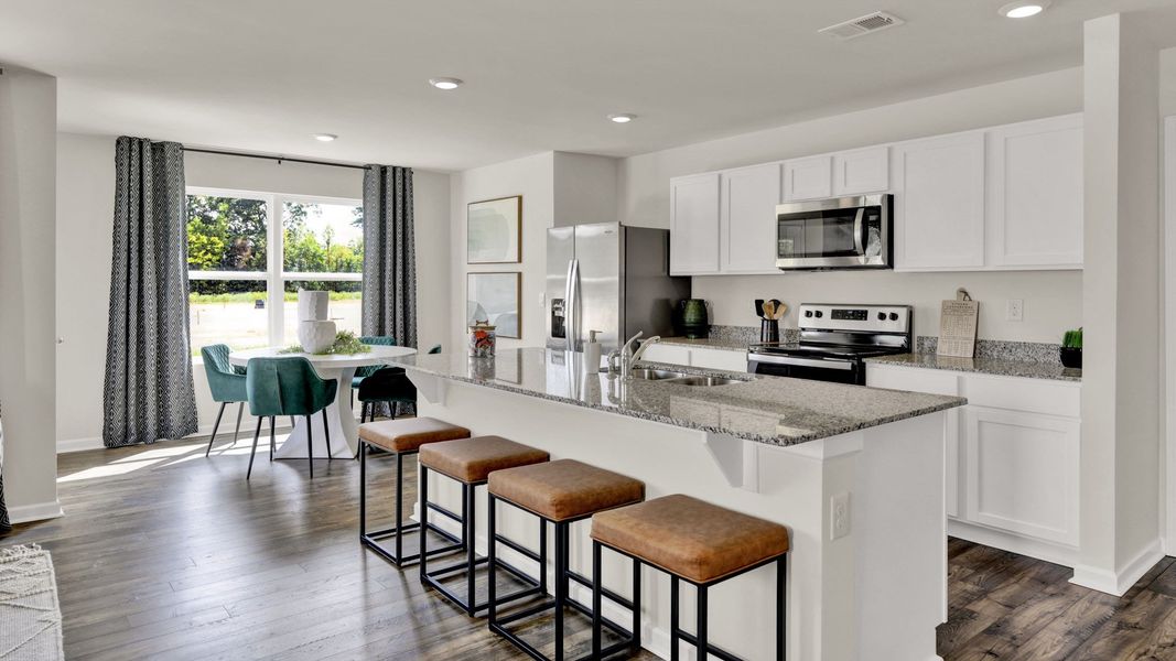 Furnished interior view inside a new home in Fox Hollow, Dalton (Image 8).