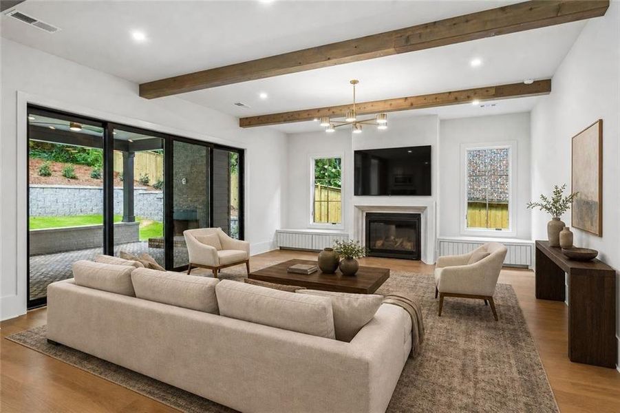 Furnished interior view inside a new home in , Atlanta (Image 12).