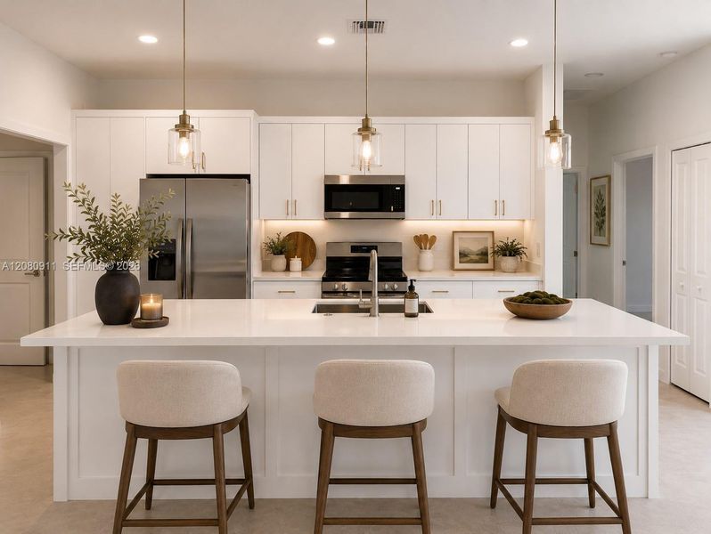 Furnished interior view inside a new home in , Lehigh Acres (Image 15).