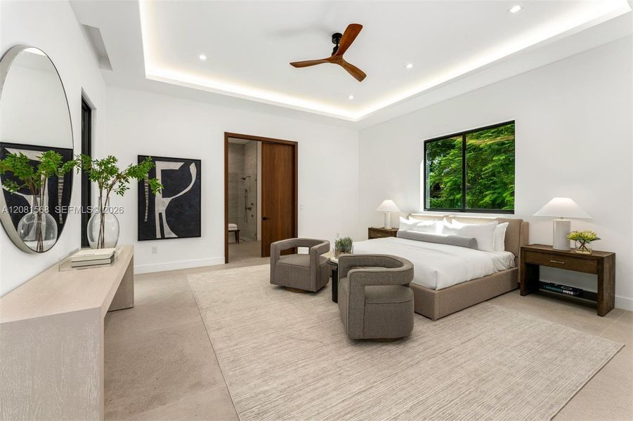 Furnished interior view inside a new home in , Miami (Image 31).