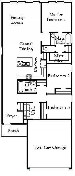 2D floor plan layout of this home in Westridge Cove, Conroe, TX (Image 2). 2D floor plan layout of this home in Westridge Cove, Conroe, TX (Image 2).