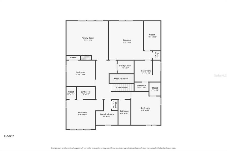 2D floor plan layout of this home in , Valrico, FL (Image 6).