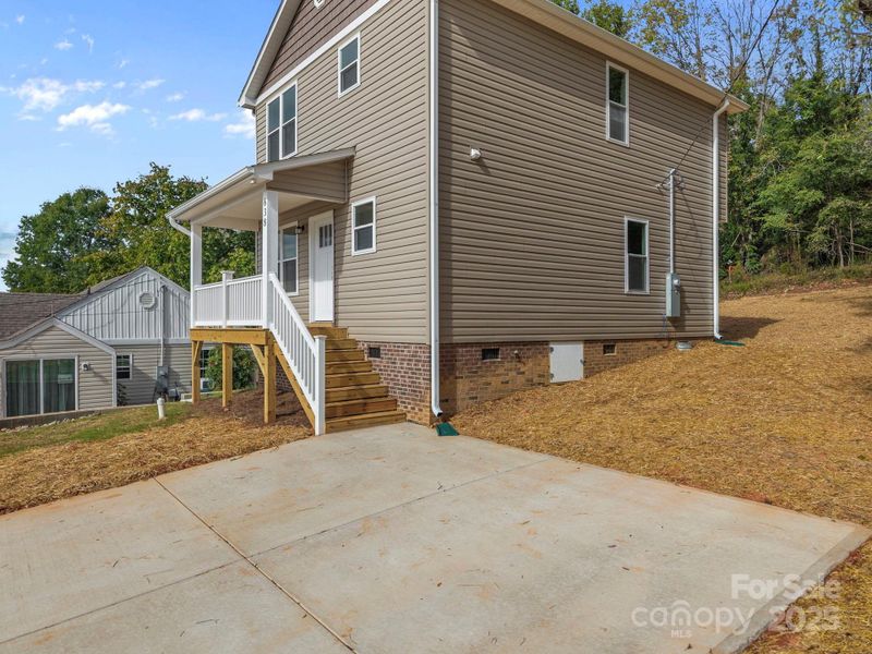 Exterior details and patio area of a home in , Albemarle (Image 26). Exterior details and patio area of a home in , Albemarle (Image 26).