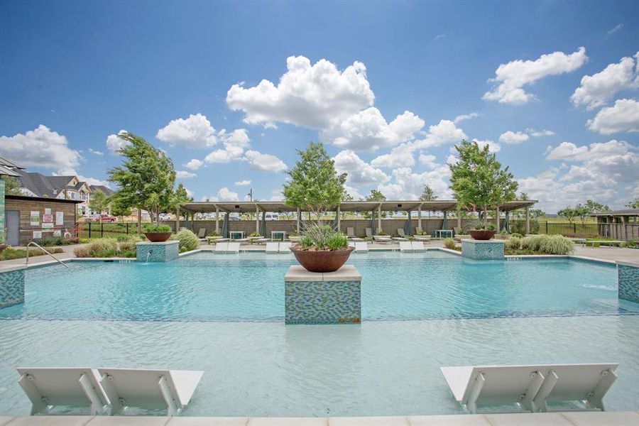 1 of 2 resort style pools features cabanas that are available as well