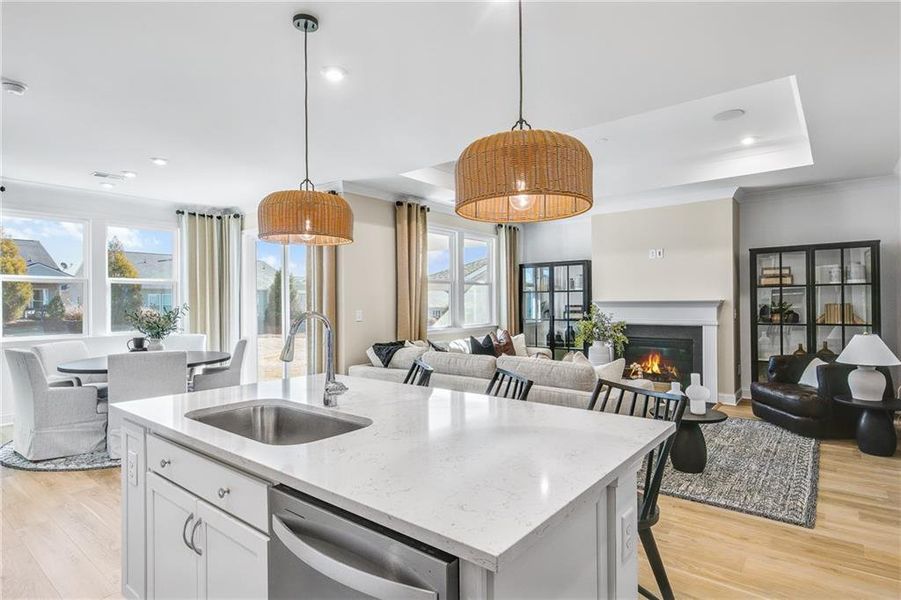 Furnished interior view inside a new home in Sun City Peachtree, Griffin (Image 6).