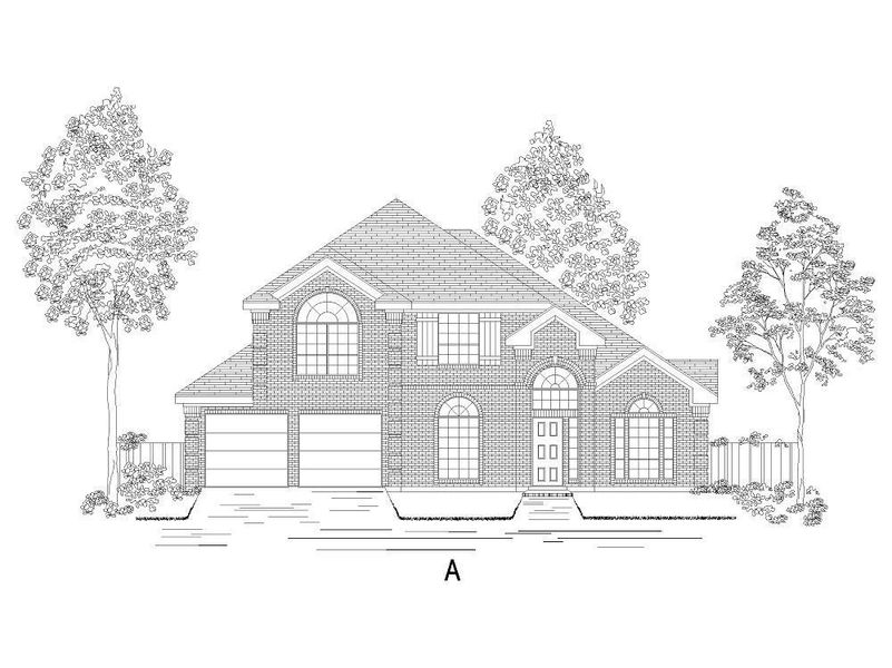 Representative exterior photo of a completed home built from the Bradford F by First Texas Homes in Mira Lagos Crossing, Grand Prairie, TX (Image 2). Representative exterior photo of a completed home built from the Bradford F by First Texas Homes in Mira Lagos Crossing, Grand Prairie, TX (Image 2).