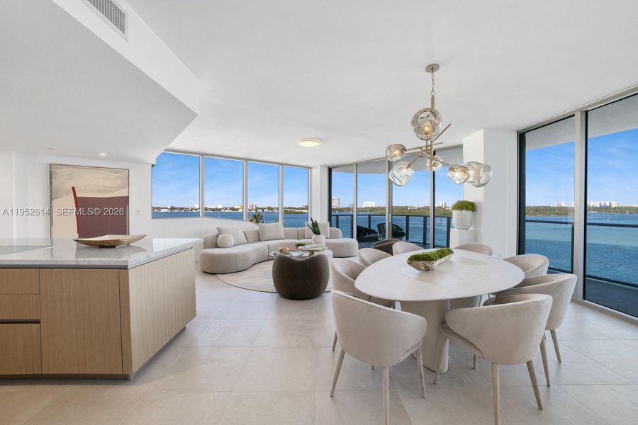 Furnished interior view inside a new home in , Bay Harbor Islands (Image 8). Furnished interior view inside a new home in , Bay Harbor Islands (Image 8).