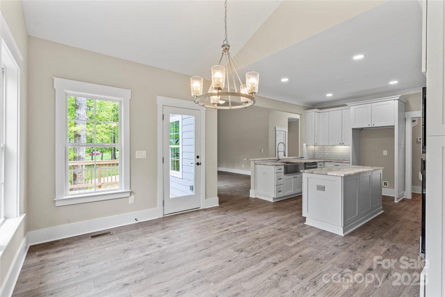 Walk out for back deck Walk out for back deck