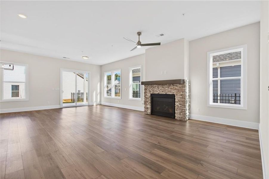 Spacious, unfurnished interior of a new home in The Reserve at Bells Ferry, Kennesaw (Image 34).