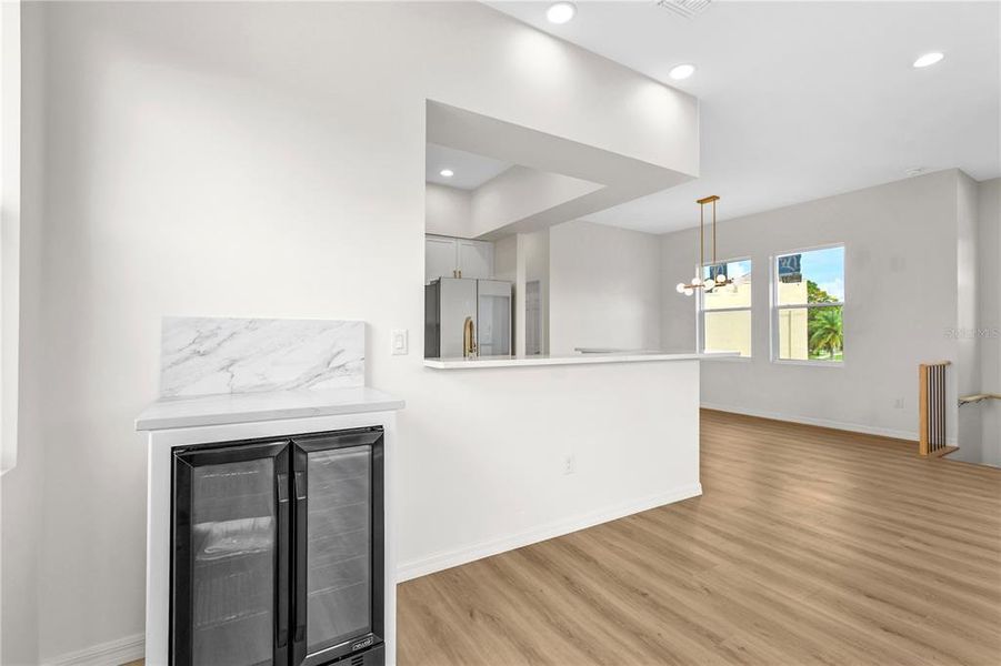 Furnished interior view inside a new home in , St. Petersburg (Image 12).