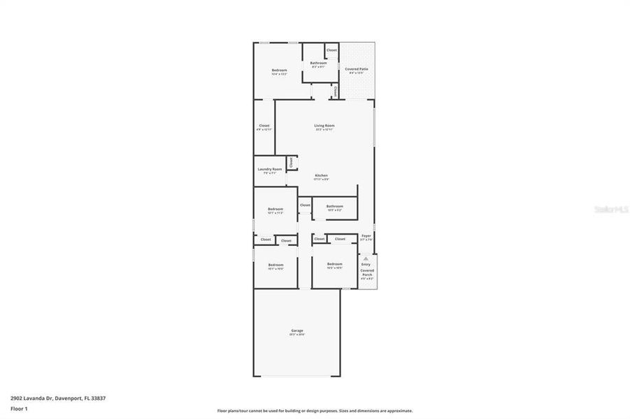 2D floor plan layout of this home in , Haines City, FL (Image 5). 2D floor plan layout of this home in , Haines City, FL (Image 5).