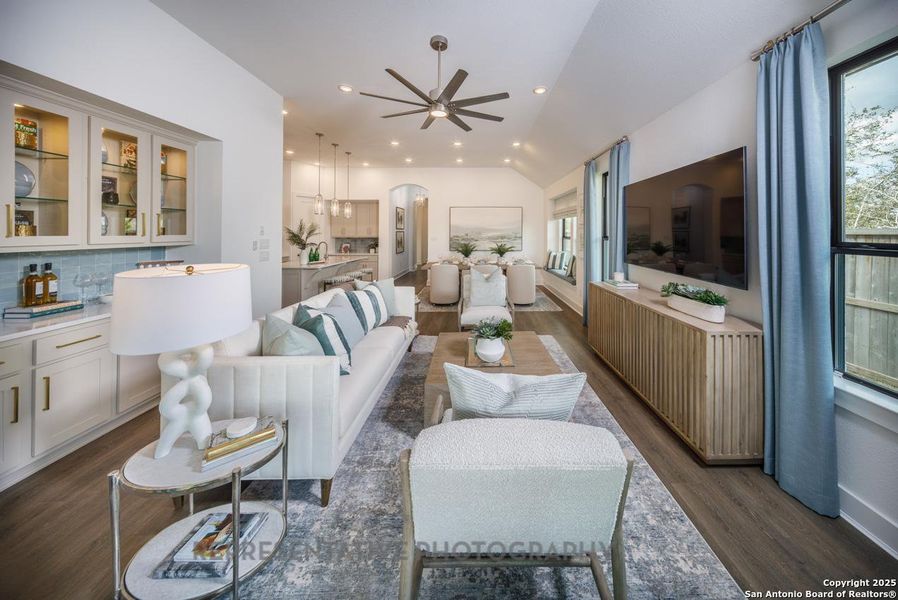 Furnished interior view inside a new home in Prominence, San Antonio (Image 11).