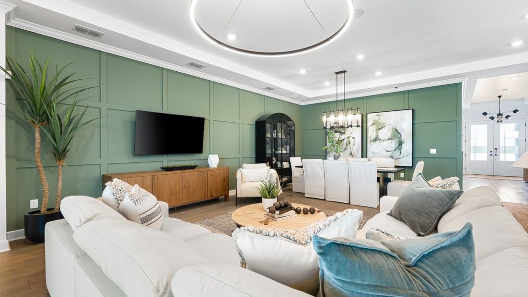 Representative furnished interior of a home built from the Pallazio II by Taylor Morrison in Skye Ranch Community Group Page, Sarasota (Image 6).