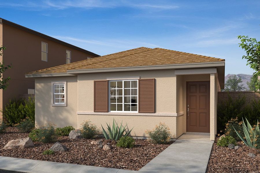Representative exterior photo of a completed home built from the 0979 by KB Home in Enclaves at Tumamoc, Tucson, AZ (Image 4).