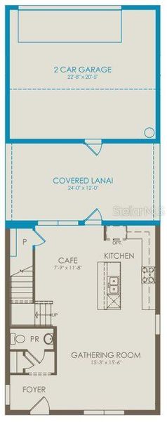 2D floor plan layout of this home in EverBe, Orlando, FL (Image 2). 2D floor plan layout of this home in EverBe, Orlando, FL (Image 2).