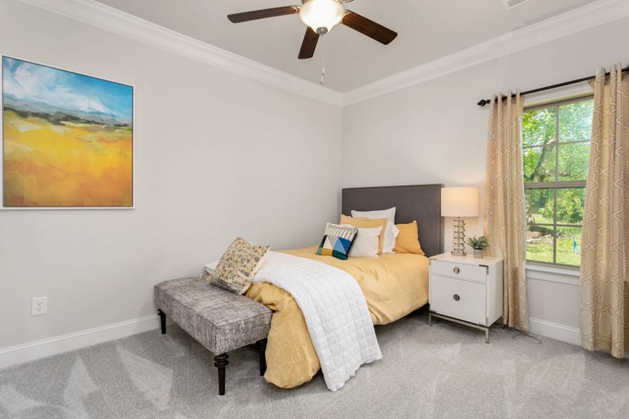 Representative furnished interior of a home built from the Essex by Keystone Homes NC in Weybridge, Burlington (Image 16).