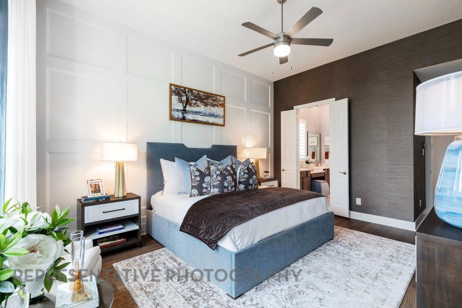 Furnished interior view inside a new home in 6 Creeks at Waterridge, Kyle (Image 14).