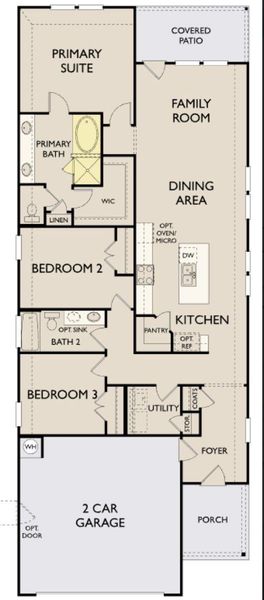 2D floor plan layout of this home in The Homestead at Lariat, Liberty Hill, TX (Image 2). 2D floor plan layout of this home in The Homestead at Lariat, Liberty Hill, TX (Image 2).