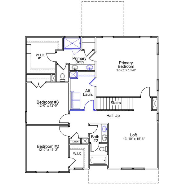2D floor plan layout of this home in Rogers Spring, Graham, NC (Image 6).