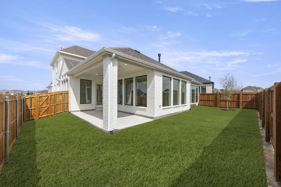 Exterior details and patio area of a home in Mustang Lakes, Celina (Image 32). Exterior details and patio area of a home in Mustang Lakes, Celina (Image 32).