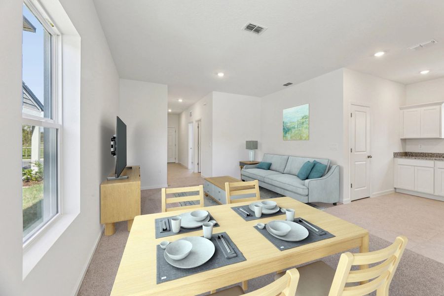 Representative furnished interior of a home built from the Ellis by Starlight Homes in Hawks Run, Kissimmee (Image 7).