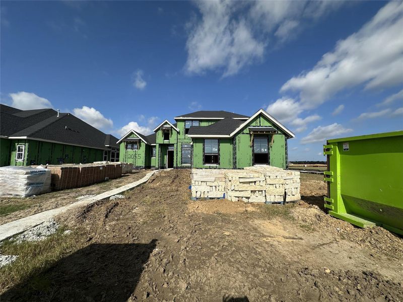 In-progress construction of a new home in Riceland, Mont Belvieu, TX (Image 15).