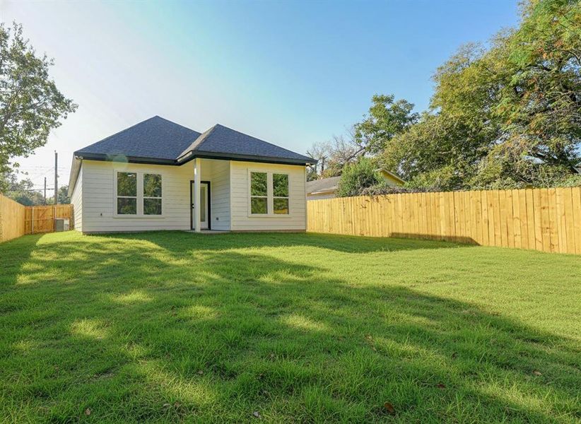 Exterior details and patio area of a home in , Dallas (Image 3). Exterior details and patio area of a home in , Dallas (Image 3).