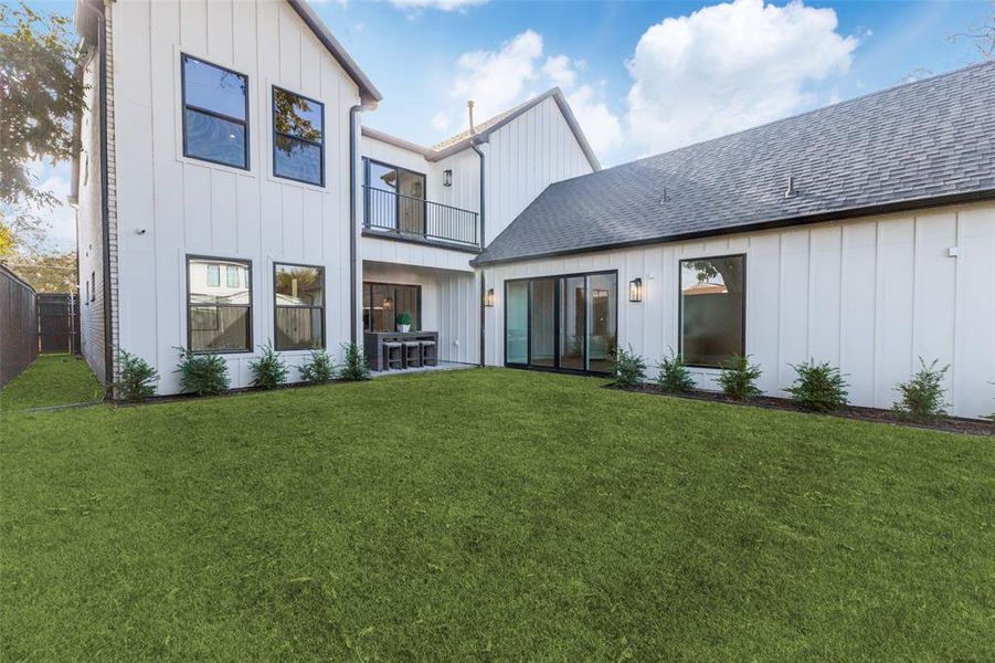Exterior details and patio area of a home in , Dallas (Image 3). Exterior details and patio area of a home in , Dallas (Image 3).