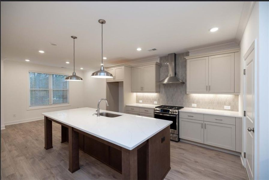 Furnished interior view inside a new home in Evanshire Townhomes, Duluth (Image 29).