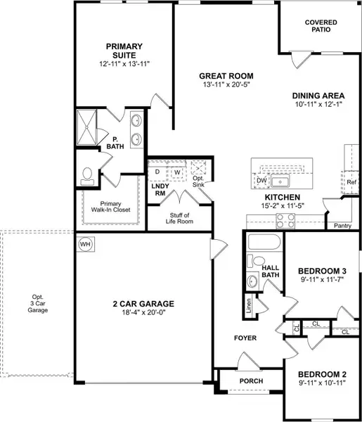 The Daffodil IV floor plan by K. Hovnanian Homes. 1st Floor shown. *Prices, plans, dimensions, features, specifications, materials, and availability of homes or communities are subject to change without notice or obligation.