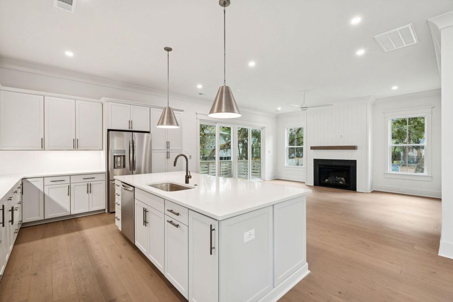 Furnished interior view inside a new home in , Awendaw (Image 10).