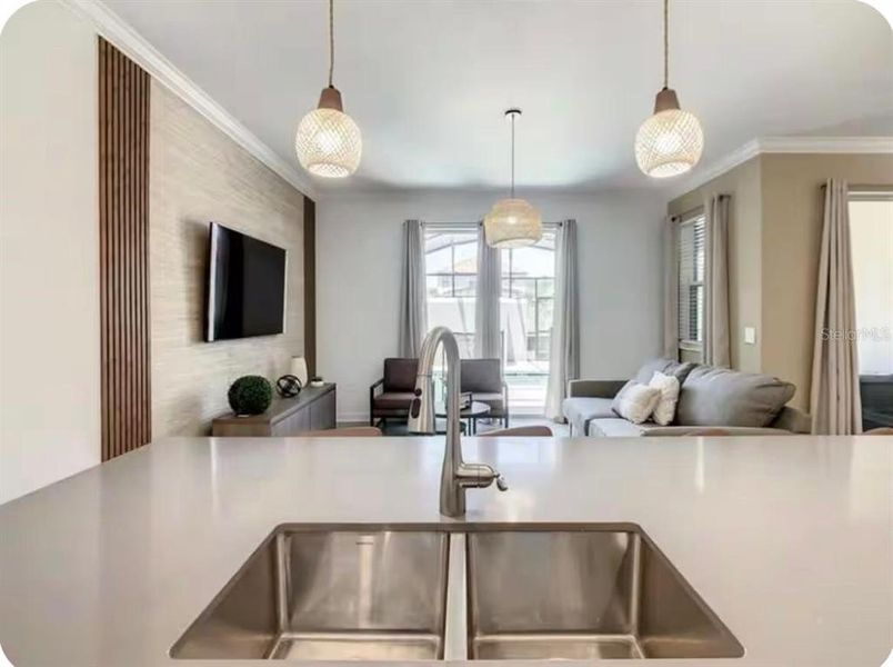 Furnished interior view inside a new home in Storey Lake: Vacation Townhomes, Kissimmee (Image 4). Furnished interior view inside a new home in Storey Lake: Vacation Townhomes, Kissimmee (Image 4).