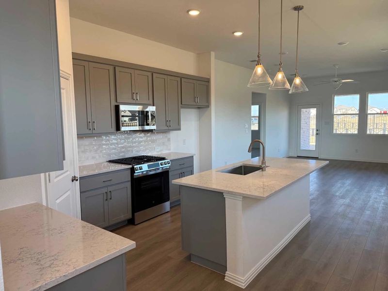 Kitchen Construction Progress featuring the Milan Collection