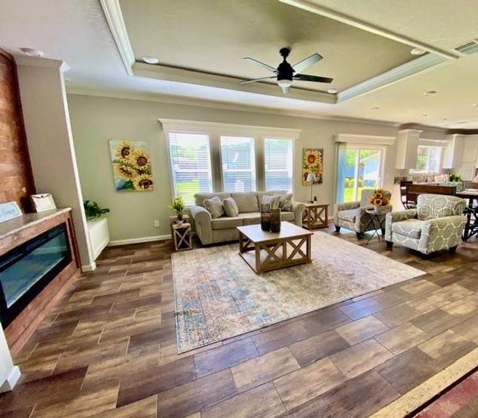 Furnished interior view inside a new home in , Bell (Image 3).