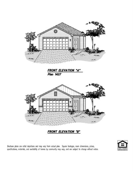 Exterior rendering of this home design in Enclave at Willis, Willis, TX (Image 5).