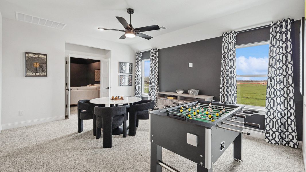 Representative furnished interior of a home built from the Cornell by DRB Homes in Green Meadows Classic, Celina (Image 22).