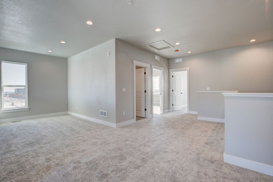 Representative unfurnished interior of a home built from the The Addison 2 by Landmark Homes in Highlands at Fox Hill, Longmont (Image 31). Representative unfurnished interior of a home built from the The Addison 2 by Landmark Homes in Highlands at Fox Hill, Longmont (Image 31).