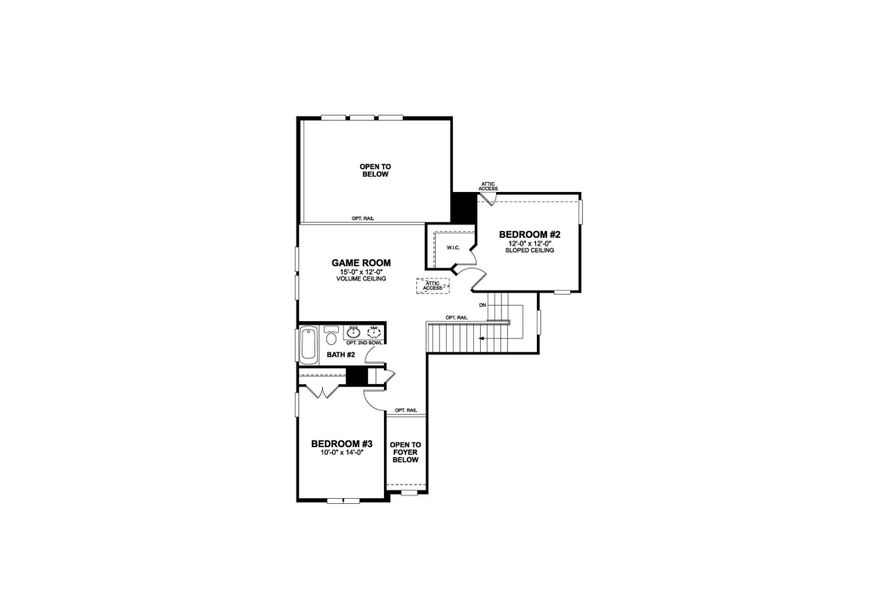 2D floor plan layout of this home in Estancia West, Manchaca, TX (Image 5).