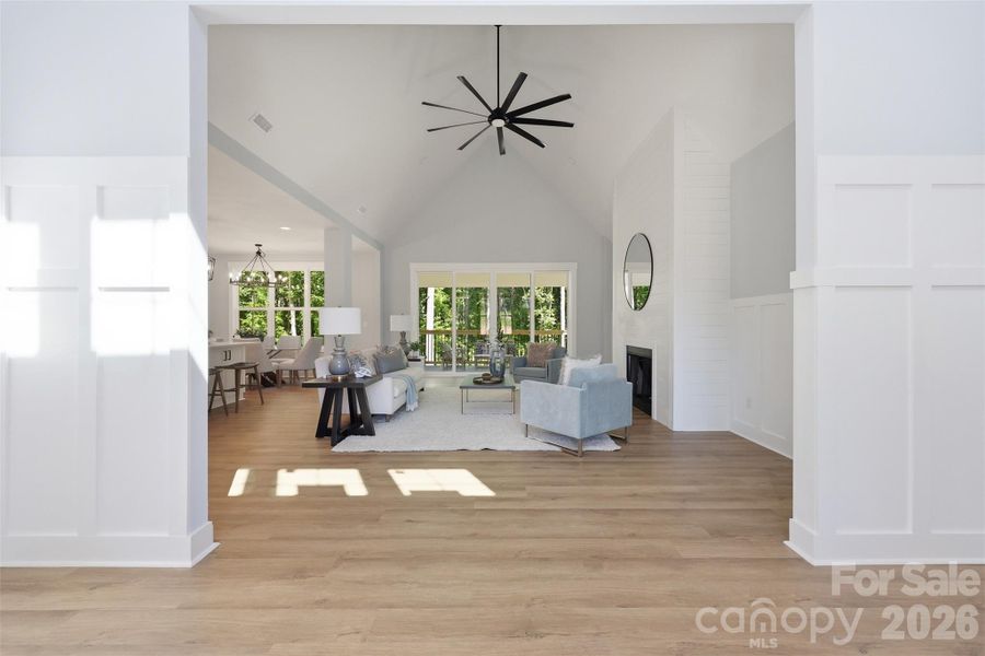 Furnished interior view inside a new home in , Clover (Image 8). Furnished interior view inside a new home in , Clover (Image 8).