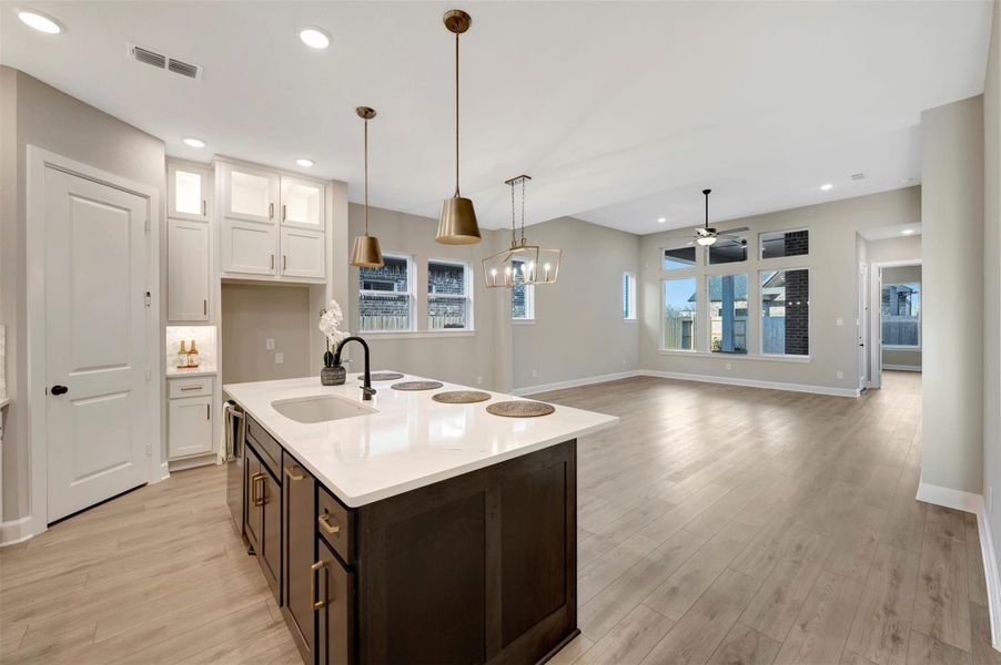 Furnished interior view inside a new home in Grange 45' Homesites, Katy (Image 13).