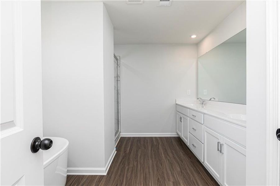 Furnished interior view inside a new home in Riverside Ridge, Lawrenceville (Image 14). Furnished interior view inside a new home in Riverside Ridge, Lawrenceville (Image 14).