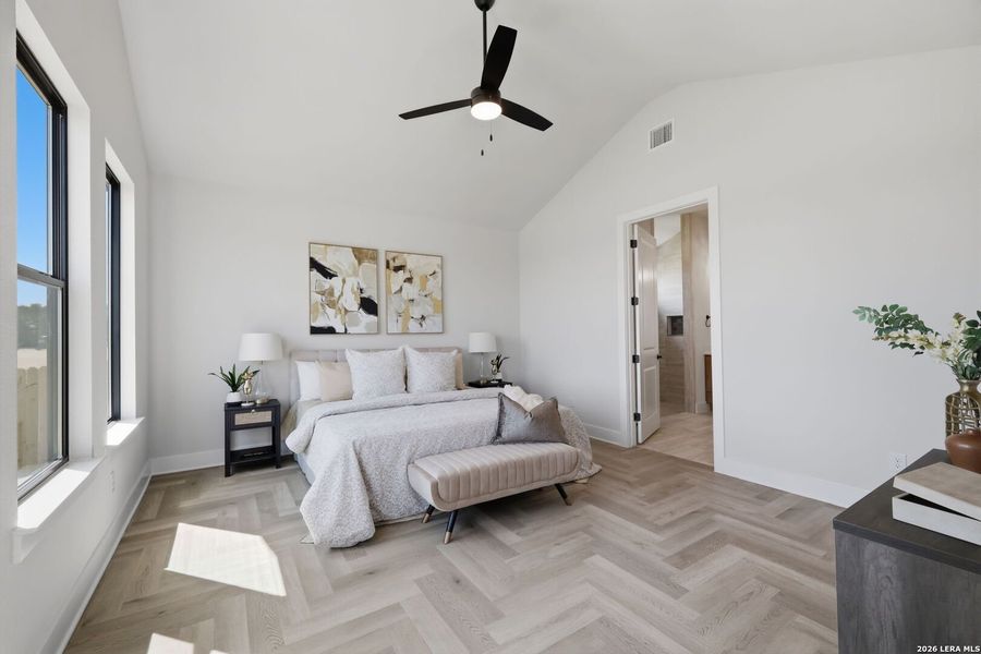 Furnished interior view inside a new home in The Summit, San Antonio (Image 12).