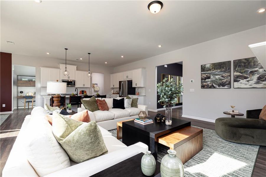 Furnished interior view inside a new home in , Powder Springs (Image 12).