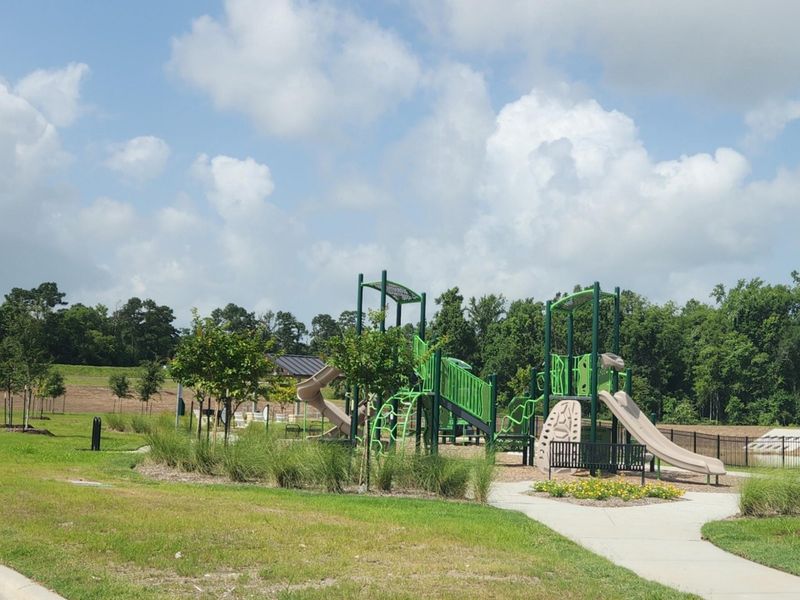 Enjoy the outdoors at the community playground and pavilion!