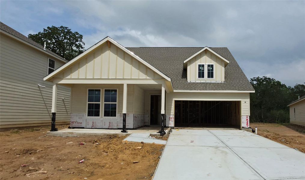 In-progress construction of a new home in Fulshear Junction, Fulshear, TX (Image 4). In-progress construction of a new home in Fulshear Junction, Fulshear, TX (Image 4).