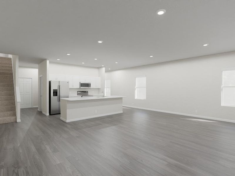 Luxurious, open layout, end-unit townhome for sale in St. Cloud, FL, with a 2-car garage!