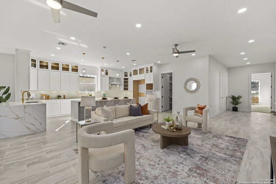 Furnished interior view inside a new home in , San Antonio (Image 42).