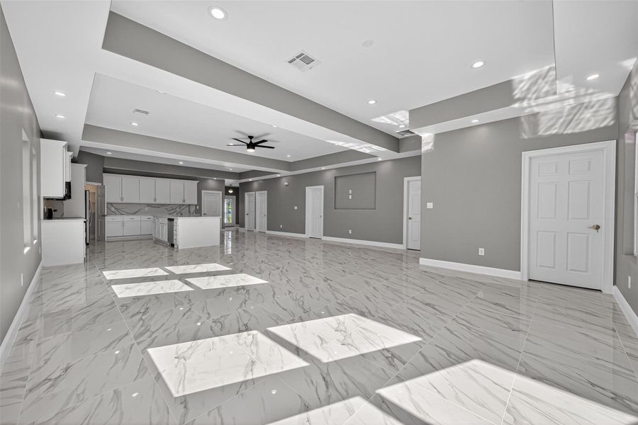 Open concept, perfect for entertaining